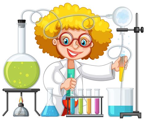 A Student in Science Lab Class 419573 Vector Art at Vecteezy