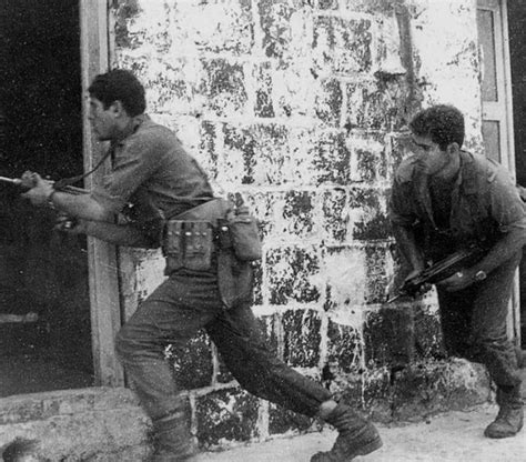 Sayeret Matkal operators during training in 1971, on the right is former Prime Minister of ...