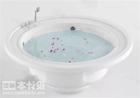 Round Bathtub Free 3d Model - .Max - Open3dModel