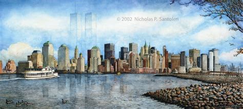 New York City Skyline - Nicholas Santoleri, Realism Artist