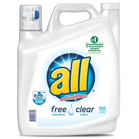 all Free Clear Laundry Detergent, 108 Loads, 162 Oz - Walmart.com - Walmart.com