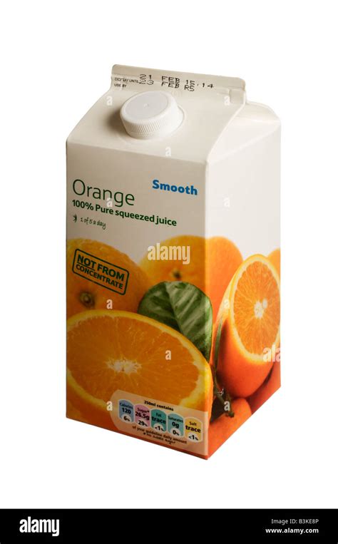 Orange Juice box carton Stock Photo - Alamy