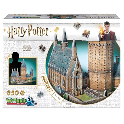 Wrebbit 3D - Harry Potter Hogwarts Great Hall 850 Piece 3D Jigsaw Puzzle - Walmart.com