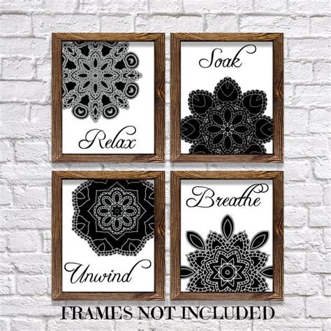 Bathroom Wall Art Bathroom Sayings Art Prints Relax Soak - Etsy