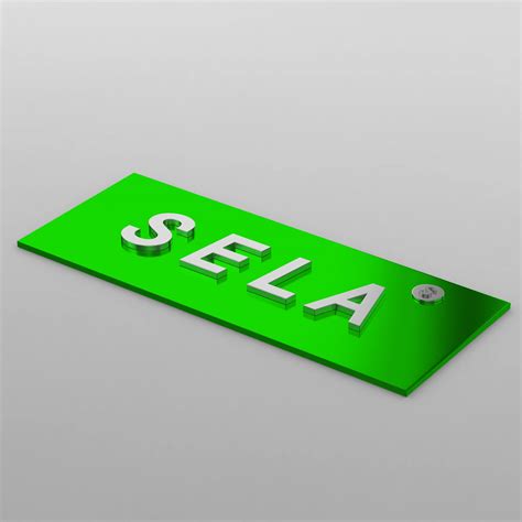 Sela Logo - 3D Print Model by 3d_logoman