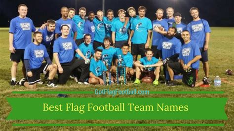 Flag Football Team Names: Good. Funny. Best of 2019 Season