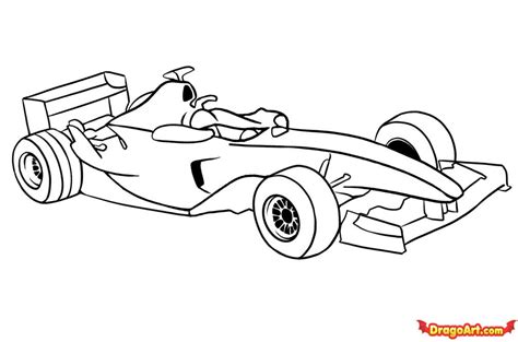 Race Car Outline Drawing at PaintingValley.com | Explore collection of ...