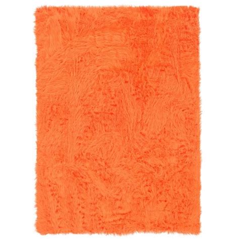 love this fluffy orange rug! | Kids | Pinterest