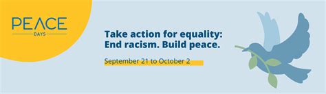 Peace Days 2022 - Take action for equality: End racism. Build peace ...