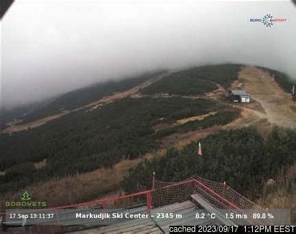 Borovets Webcam showing current snow conditions