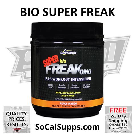 BIO SUPER FREAK: Pre-Workout Intensifier - SoCalSupps.com