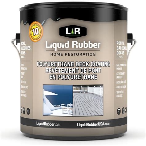 Liquid Rubber Textured Polyurethane Deck Sealant, White, 1 Gallon - Walmart.com - Walmart.com