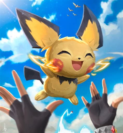 Download Hand Pichu (Pokémon) Video Game Pokemon Art