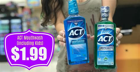 ACT Mouthwash (including kids) ONLY $1.99 with Kroger Mega Event! | Kroger Krazy