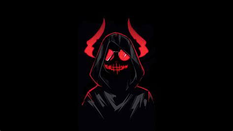 Download wallpaper 1366x768 devil boy, dark & minimal art, tablet ...