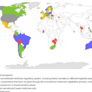 Legal status of medical cannabis and cannabis-based pharmaceutical... | Download Scientific Diagram