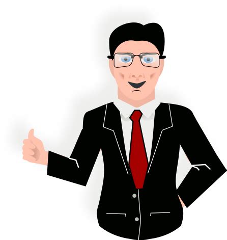 presentation man with glasses tie and jacket - /office/presentation/presentation_man_with ...