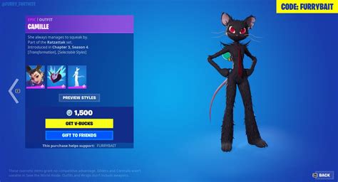 Fortnite Furry Bait 🦎⚡🍜🍙🍣 on Twitter: "Camille, from the Ratzattack set ...