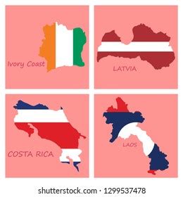 World Mapcountries Color On White Background Stock Vector (Royalty Free) 1299537478 | Shutterstock