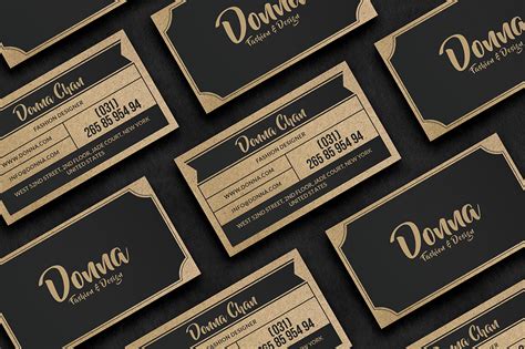 Craft Paper Business Card on Behance