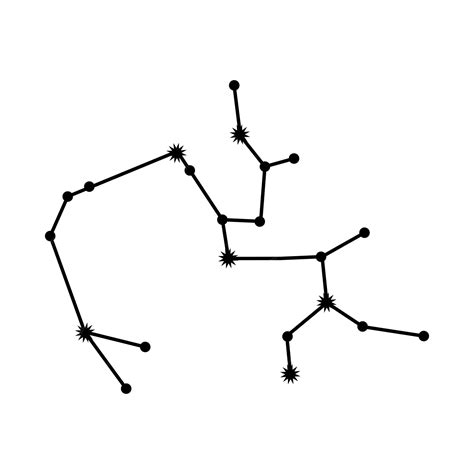 Premium Vector | Hand drawn sagittarius constellation celestial space. zodiac horoscope symbol ...