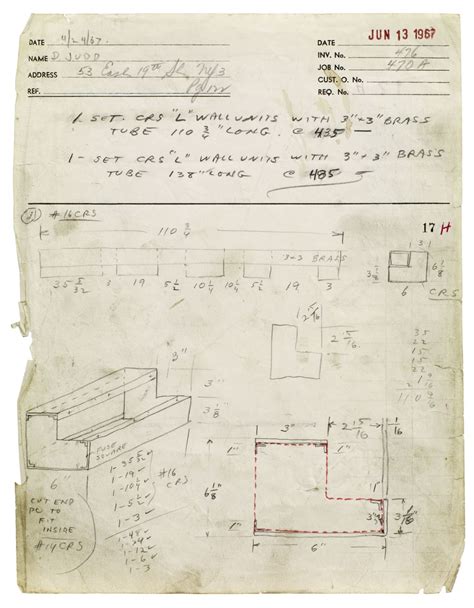 Donald Judd - Working Papers: Donald Judd Drawings, 1963 - 93 - London ...