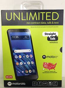 Straight Talk Motorola Moto e, 16GB Black Prepaid Smartphone NEW SEALED ...