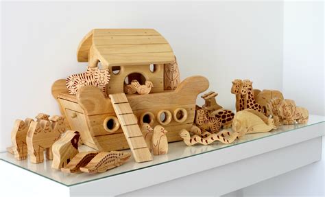 NATURAL WOOD NOAH'S ARK BOATWood Like To Play