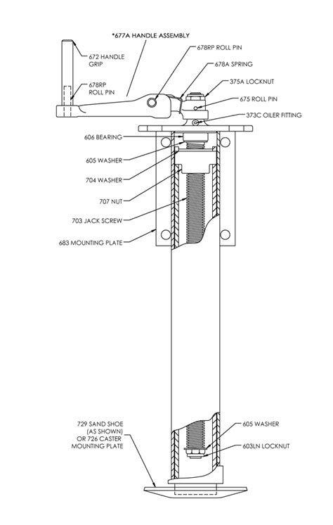 700 Standard Jack | Trailer Jacks | Premier Manufacturing