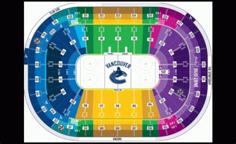 Vancouver Canucks Rogers Arena Seating Chart - Arena Seating Chart