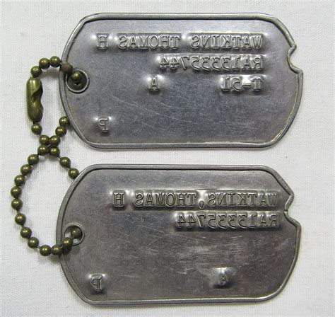 Korean War Dog Tags “Thomas H. Watkins” – Griffin Militaria