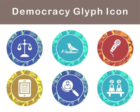 Democracy Vector Icon Set 21394549 Vector Art at Vecteezy