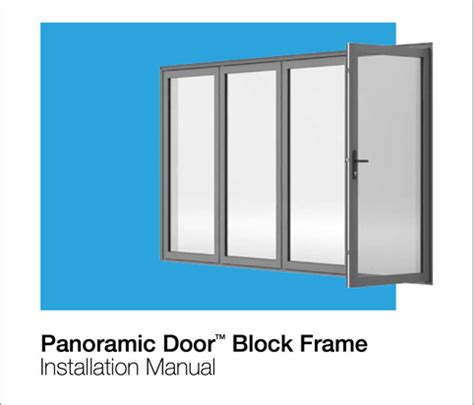 Resources - Installation Manual - Panoramic Doors