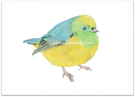 Watercolor Bird Print - Free Download - Handmade Weekly