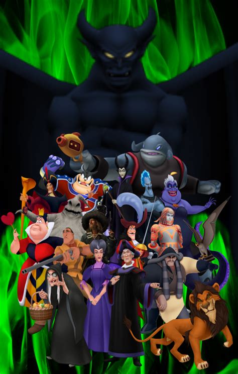 All Main Disney Villains of Kingdom Hearts by NightmareBear87 on DeviantArt