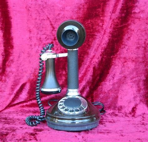 Vintage Candlestick Telephone Rotary Phone Made in USSR in