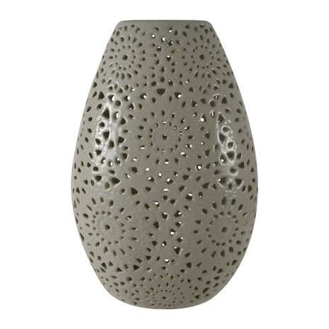 Cream Ceramic Cut Out Vase | Dunelm