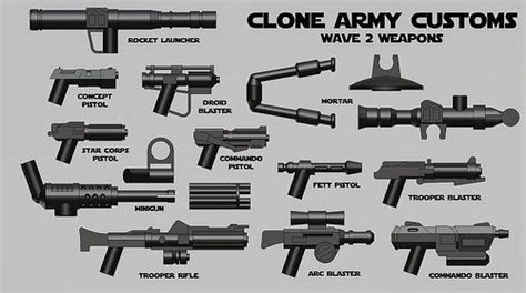 Clone Army Customs Weapons | Custom LEGO Minifigures