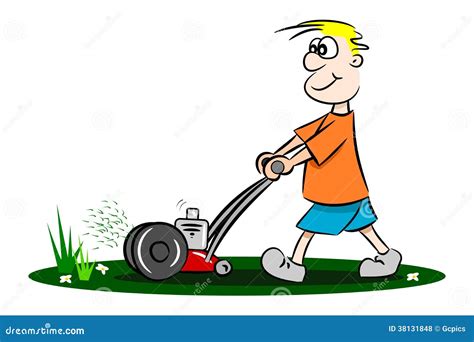 Guy Cutting Grass Stock Illustrations – 77 Guy Cutting Grass Stock ...