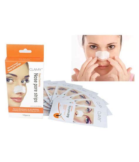 SPERO Clamy Nose Pore Strips Blackhead Removel Wax Strips + Wipes for ...