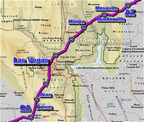 I-15 Nevada Traffic Maps