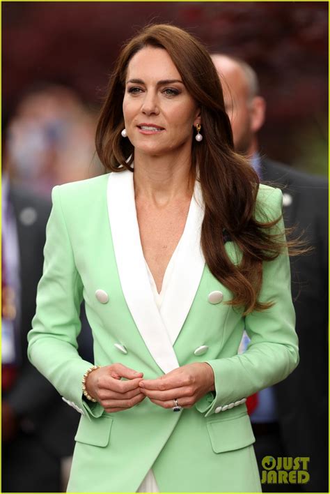 Princess Catherine Wears Tennis Ball-Green Dress to Wimbledon 2023: Photo 4955539 | Billie Jean ...