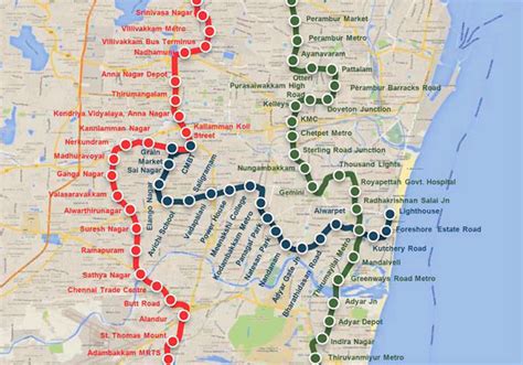 CMRL Publishes Official Phase 2 Map of Chennai Metro Project The Metro ...