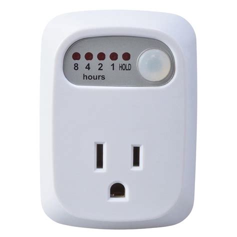 Woods 15 Amp Indoor 1-2-4-8 Hour Plug-In Countdown Outlet Timer, White-50030 - The Home Depot