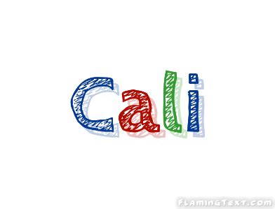 Cali Logo | Free Name Design Tool from Flaming Text