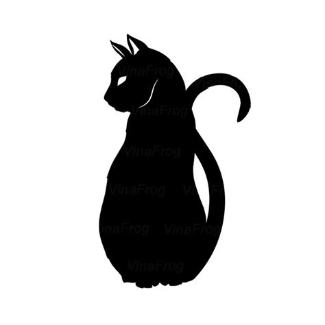 Siamese Cat Black Silhouette PNG And SVG Files, SVG Designs – VinaFrog ...