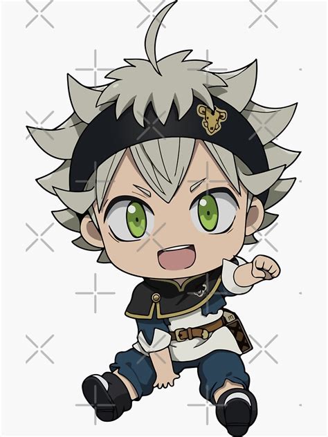 "Black Clover Asta CHIBI" Sticker by FrozenFox | Redbubble