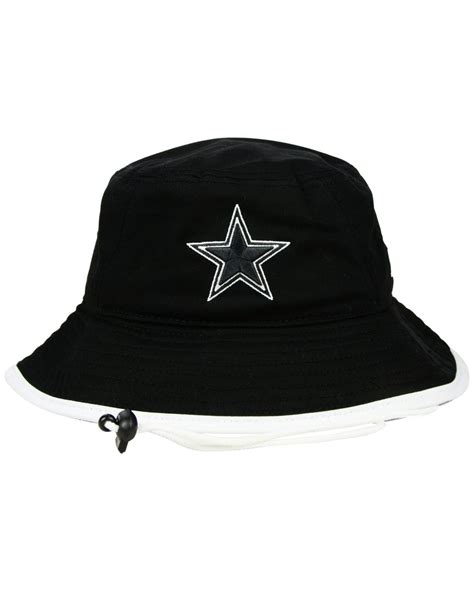 KTZ Dallas Cowboys Black White Bucket Hat for Men | Lyst