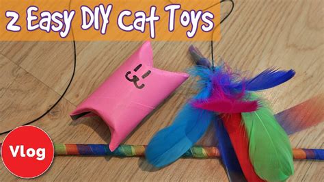 2 Easy DIY Cat Toys! How To Make Simple Cat Toys on a Budget + T-Shirt Competition Results ...