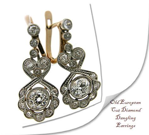 Old European Diamond Earrings - For Quaint Lovers